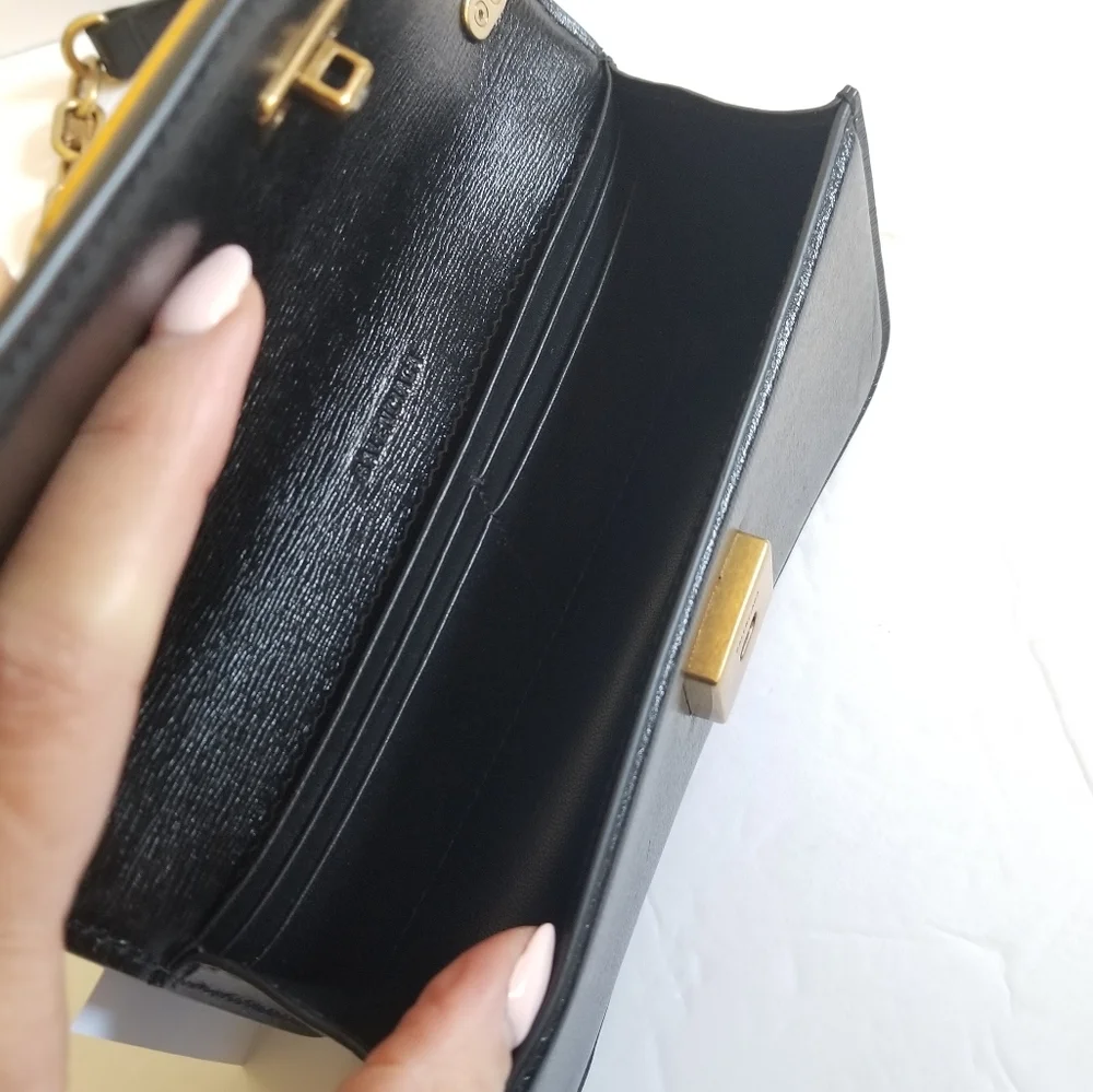 Balenciaga Gossip XS Leather Crossbody Shoulder Bag Black - Picture 13 of 16